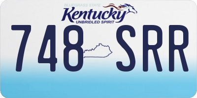 KY license plate 748SRR