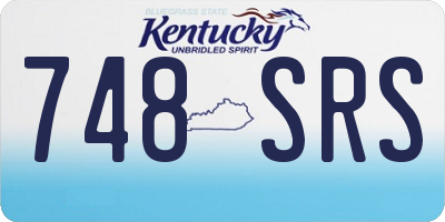 KY license plate 748SRS