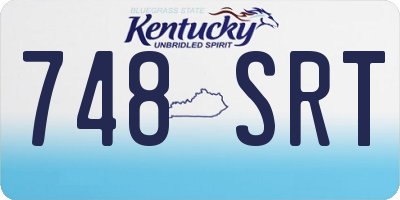 KY license plate 748SRT