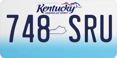 KY license plate 748SRU
