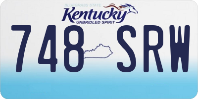 KY license plate 748SRW