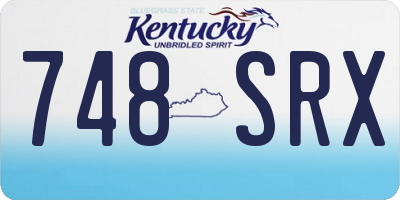 KY license plate 748SRX