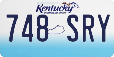 KY license plate 748SRY