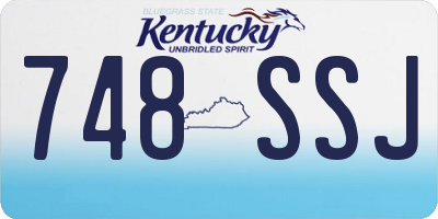 KY license plate 748SSJ