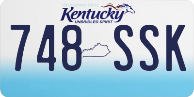 KY license plate 748SSK