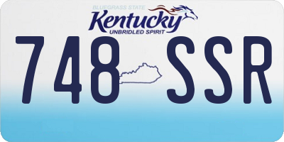 KY license plate 748SSR
