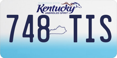 KY license plate 748TIS