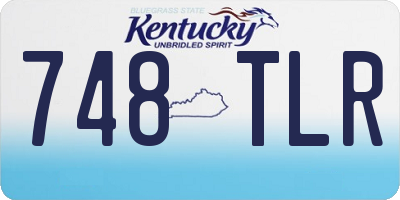 KY license plate 748TLR