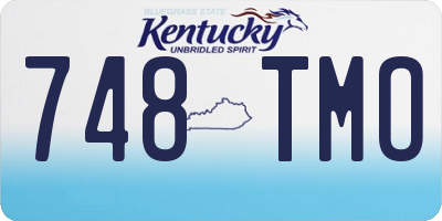 KY license plate 748TMO