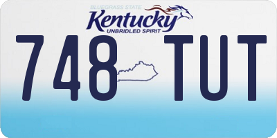 KY license plate 748TUT