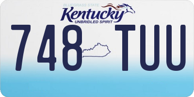 KY license plate 748TUU