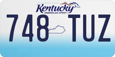 KY license plate 748TUZ