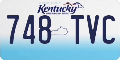 KY license plate 748TVC