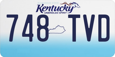 KY license plate 748TVD