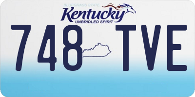 KY license plate 748TVE