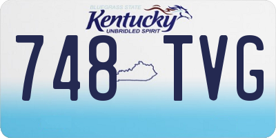 KY license plate 748TVG