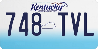 KY license plate 748TVL