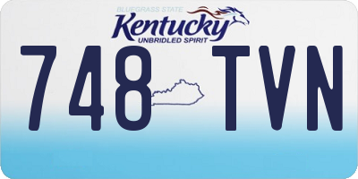 KY license plate 748TVN