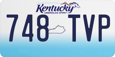 KY license plate 748TVP