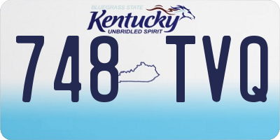 KY license plate 748TVQ