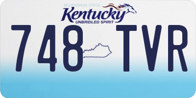 KY license plate 748TVR