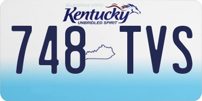 KY license plate 748TVS