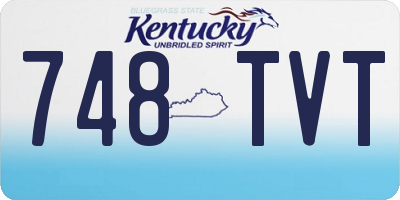 KY license plate 748TVT