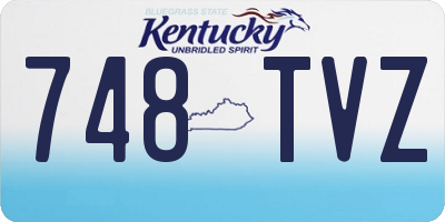 KY license plate 748TVZ