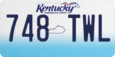KY license plate 748TWL