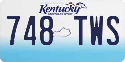 KY license plate 748TWS