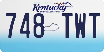 KY license plate 748TWT
