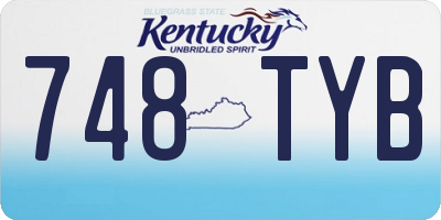 KY license plate 748TYB