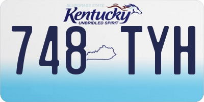KY license plate 748TYH