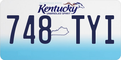 KY license plate 748TYI