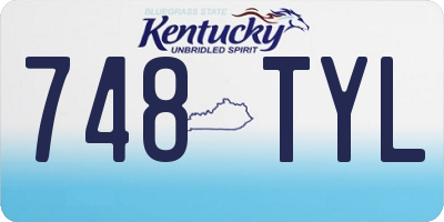 KY license plate 748TYL