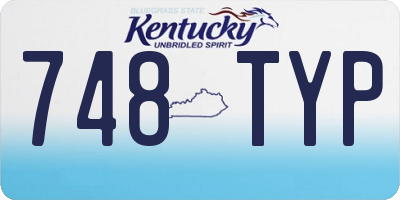 KY license plate 748TYP