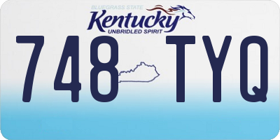 KY license plate 748TYQ