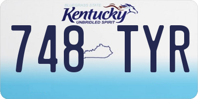 KY license plate 748TYR