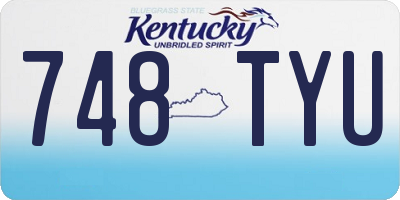 KY license plate 748TYU