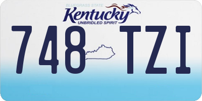 KY license plate 748TZI