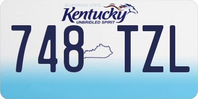KY license plate 748TZL