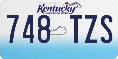 KY license plate 748TZS