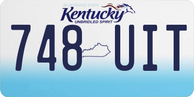KY license plate 748UIT