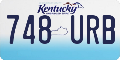 KY license plate 748URB