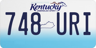 KY license plate 748URI