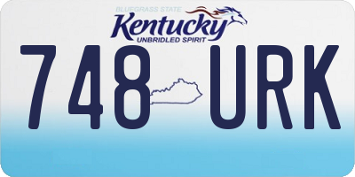 KY license plate 748URK