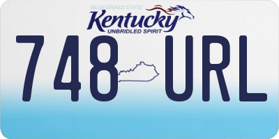 KY license plate 748URL