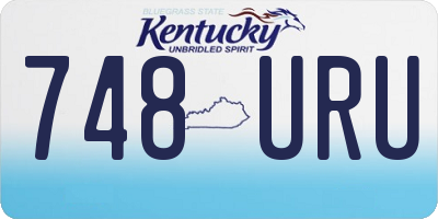 KY license plate 748URU
