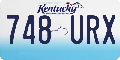 KY license plate 748URX