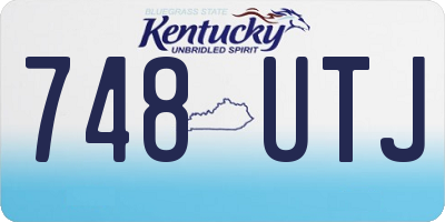 KY license plate 748UTJ